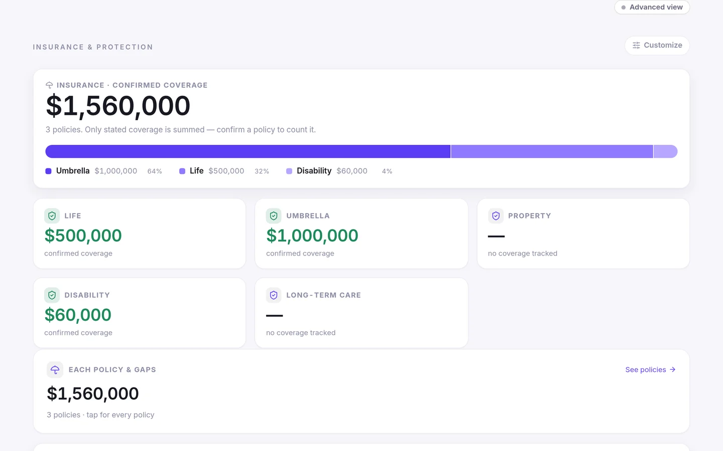 Insurance & protection in the Velira app